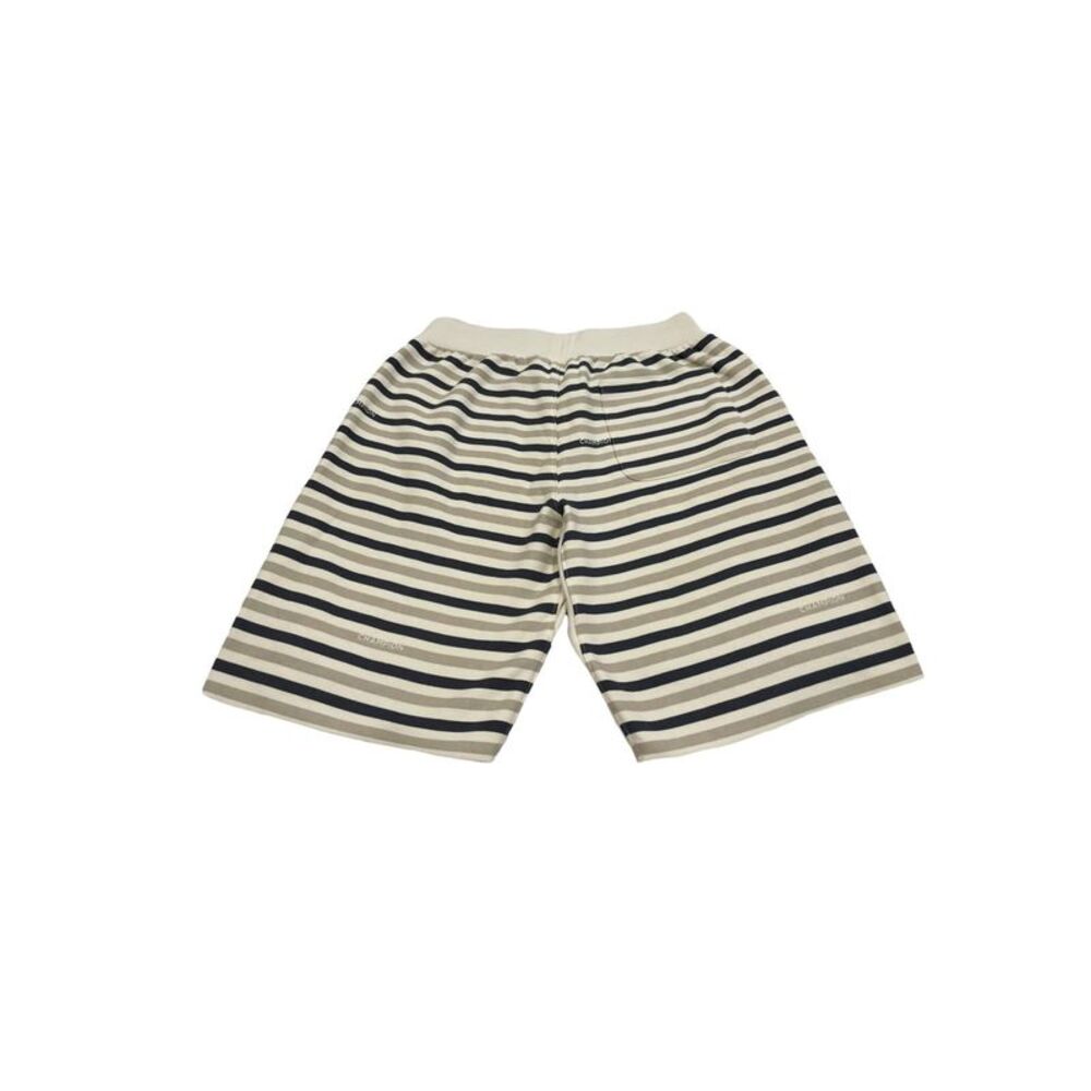 CHAMPION Mens Beige Striped Classic Fit Lounge Shorts S